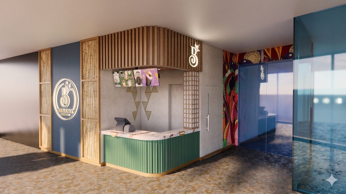 Bebang Halo-Halo kiosk, design render